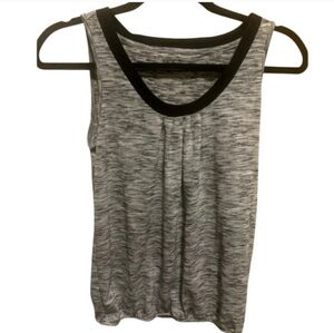 Loft Outlet Activewear Tank Top Women’s Gray Black Trim Petite Sz XSP